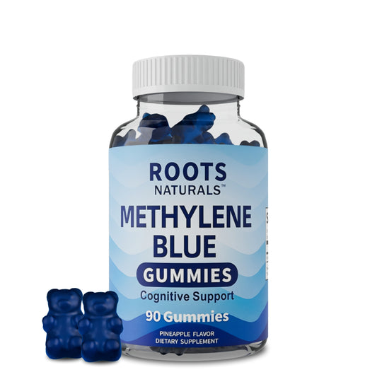 Roots Naturals™ Methylene Blue Gummies Cognitive Support | 90 Gummies | Pineapple Flavor
