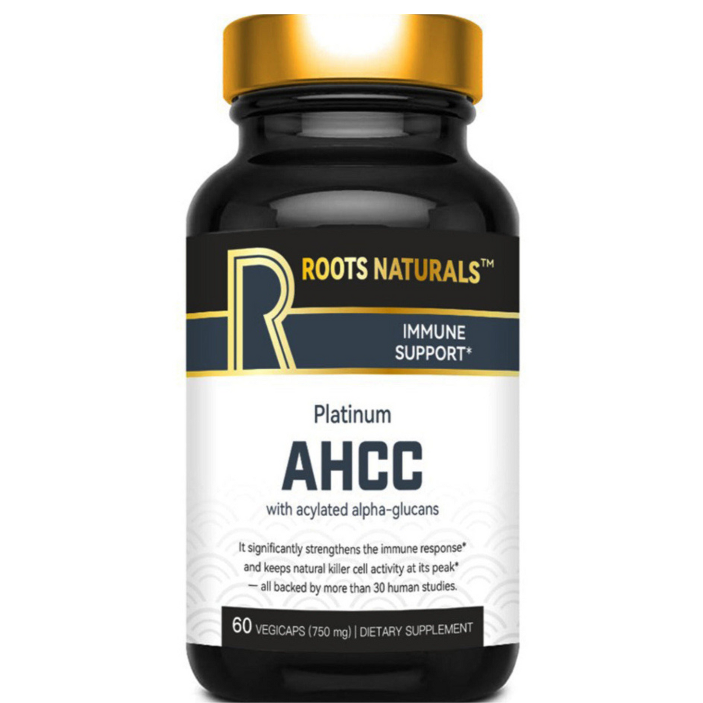 Roots Naturals™ Platinum AHCC – Immune Support | 60 Vegicaps